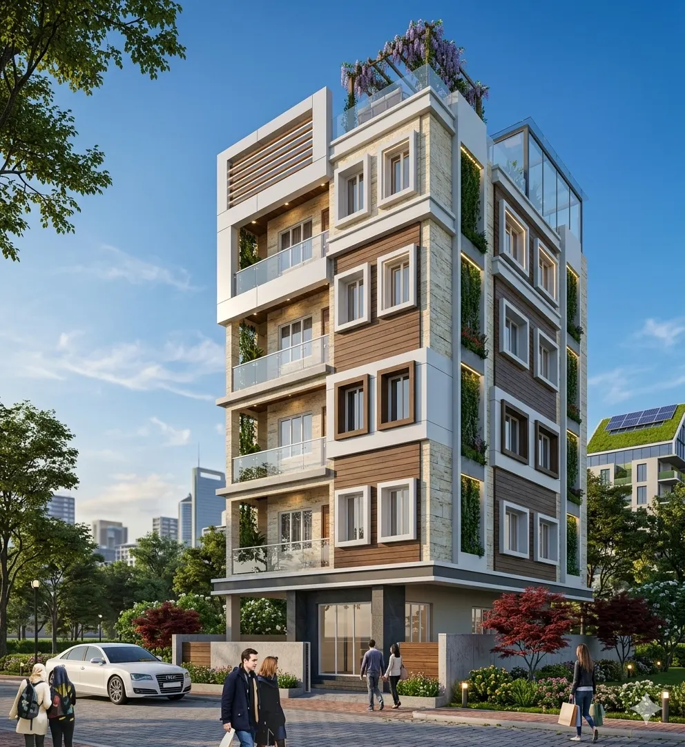 Upcoming residential building design concept